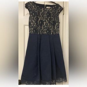 Women's Sz 8 Eliza J Cocktail Dress Navy Lace Elegant Cocktail Dress. Sweet
